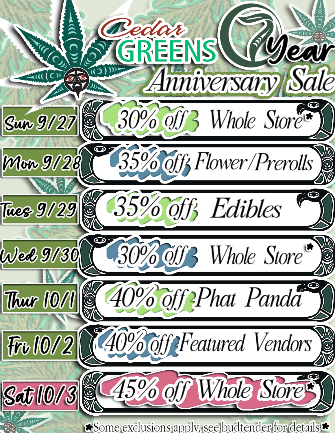 Sales ALL WEEK!